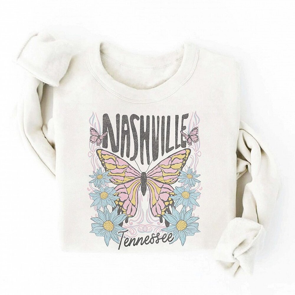 Nashville Oversized Graphic Sweatshirt